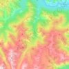 Топографическая карта Акчан, высота, рельеф