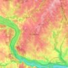 Топографическая карта Potomac, высота, рельеф