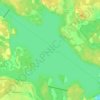 Топографическая карта Учинское водохранилище, высота, рельеф