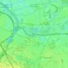 Топографическая карта Deurne, высота, рельеф