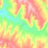 Топографическая карта Новомихайловский сельсовет, высота, рельеф