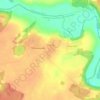 Топографическая карта Тиняково, высота, рельеф