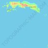Топографическая карта Maluku Tengah, высота, рельеф