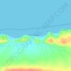 Топографическая карта Генеральские пляжи, высота, рельеф