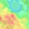 Топографическая карта Озерецкое, высота, рельеф