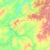 Топографическая карта Оловяннинский район, высота, рельеф