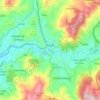 Топографическая карта Vizela, высота, рельеф