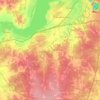 Топографическая карта Саргазинское сельское поселение, высота, рельеф