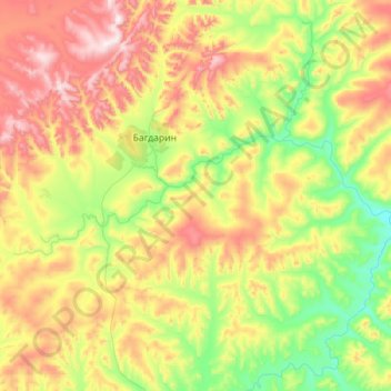 Топографическая карта Малый Амалат, высота, рельеф