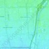 Топографическая карта East Compton, высота, рельеф