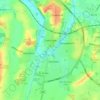 Топографическая карта Evesham, высота, рельеф