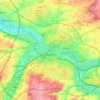Топографическая карта Amiens, высота, рельеф