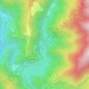 Топографическая карта 水窪湖, высота, рельеф