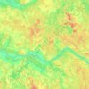 Топографическая карта Боровухский сельский Совет, высота, рельеф