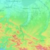 Топографическая карта Псекупс, высота, рельеф