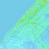 Топографическая карта Гаага, высота, рельеф