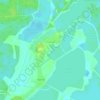 Топографическая карта Озёрный, высота, рельеф