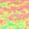 Топографическая карта Эрзинджан, высота, рельеф