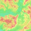 Топографическая карта Всехсвятское сельское поселение, высота, рельеф