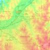 Топографическая карта Midwest City, высота, рельеф