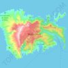 Топографическая карта Nuku Hiva, высота, рельеф
