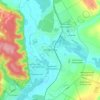 Топографическая карта Новый Оскол, высота, рельеф