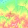 Топографическая карта Первомайский поссовет, высота, рельеф
