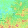 Топографическая карта Иша, высота, рельеф