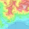 Топографическая карта Formia, высота, рельеф