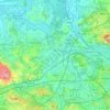 Топографическая карта Lotte, высота, рельеф