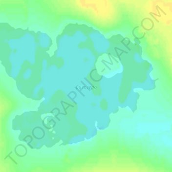 Топографическая карта Сигозеро, высота, рельеф