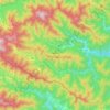 Топографическая карта Хинохара, высота, рельеф