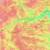 Топографическая карта Одинцовский городской округ, высота, рельеф