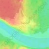 Топографическая карта Пиринемь, высота, рельеф
