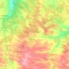 Топографическая карта Романовский район, высота, рельеф