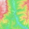 Топографическая карта Sinaia, высота, рельеф