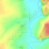 Топографическая карта Волхонщино, высота, рельеф