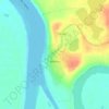 Топографическая карта Анюйск, высота, рельеф