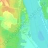 Топографическая карта Лунёво, высота, рельеф