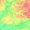 Топографическая карта Корюковский район, высота, рельеф