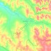Топографическая карта Беляевский район, высота, рельеф