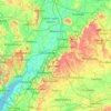 Топографическая карта Gloucestershire, высота, рельеф
