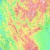Топографическая карта Trinity County, высота, рельеф