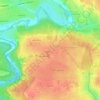 Топографическая карта Ерино, высота, рельеф