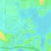 Топографическая карта Okauchee Lake, высота, рельеф
