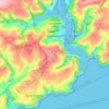 Топографическая карта Dartmouth, высота, рельеф