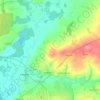 Топографическая карта Кузнецовское сельское поселение, высота, рельеф