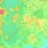 Топографическая карта Чебаркуль, высота, рельеф