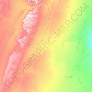 Топографическая карта Al Aflaj, высота, рельеф
