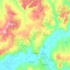 Топографическая карта сельское поселение Сергиевск, высота, рельеф